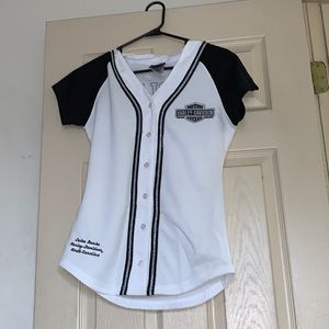 Small Harley Davidson baseball jersey